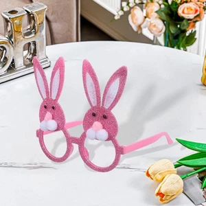 2x Easter Glasses Easter Eyeglasses Photo Props Funny without Lenses Eyewear - Picture 1 of 6