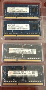 PC3-12800S Laptop RAM Hynix 4GB 2x 2Rx8 11-11-F3 & Elpida 2GB 2x 1Rx8 11-10-B2 - Picture 1 of 5