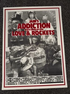 Jane's Addiction Autographed 2024 Original Tour Poster with Love and Rockets - Picture 1 of 5