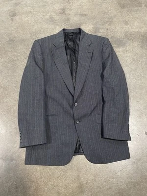Burberry Blazer мужской 40R в полоску шерсти винтажный Sport пальто костюм куртка сделано в США - Изображение 1 из 4