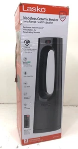 Lasko CW100 Bladeless 1500W 28in. Black Oscillating Tower Ceramic Heater - Picture 1 of 2
