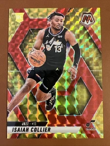 2024-25 Panini Mosaic Isaiah Collier Red Mosaic Prizm 57/75 #222 RC Rookie Jazz - Bild 1 von 2