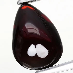 Hilo de espesartita naranja-rojo natural sin calefacción cabina pera 3,38 quilates 10,1 x 7,4 mm - Imagen 1 de 4