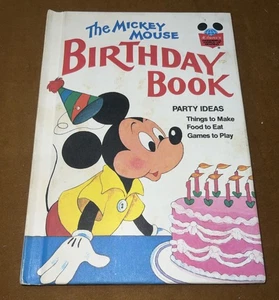 The Mickey Mouse Birthday Book 1978 Disney Wonderful World Of Reading - Imagen 1 de 13