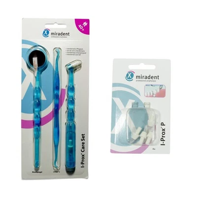 Miradent I Prox Care Set - Interdental Set Einbüschelbürste Mundspiegel Scaler  - Bild 1 von 4