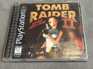 Tomb Raider 2 Sony PlayStation PS1 Black Label Complete  - Picture 1 of 4