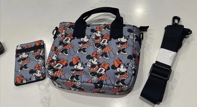 Disney Minnie Mouse Set Crossbody Mini Tote Purse & Wallet - Image 1 of 4