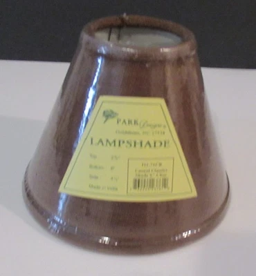 Park Designs MARRÓN Mini Pantalla de Lámpara con Clip 2 3/4 X 6" X 4 1/2" Totalmente NUEVO Foto 1 de 4