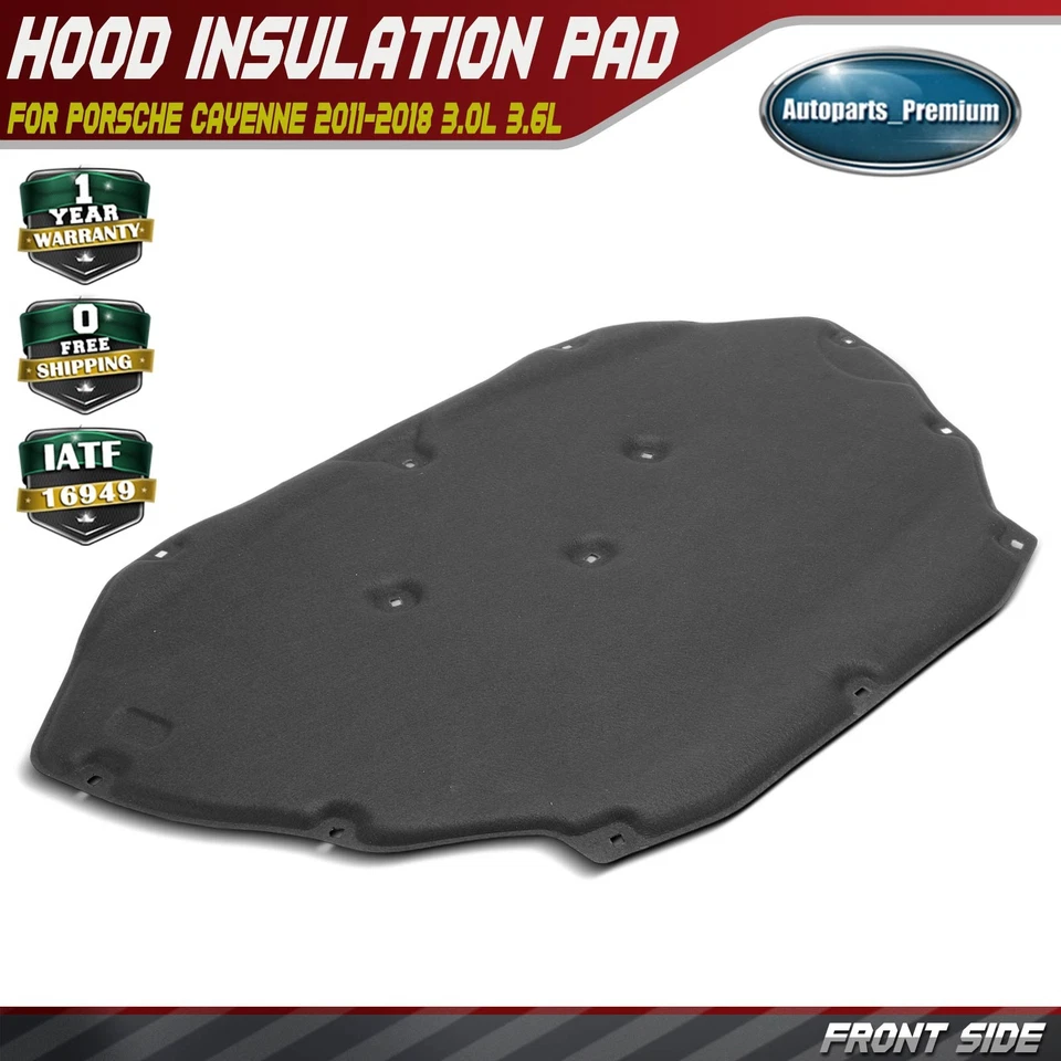 Almohadilla de aislamiento del capó del motor para Porsche Cayenne 2011-2018 3,0 L 3,6 L 95855683120 Foto 1 de 4