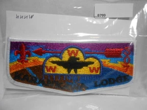 O.A. LODGE 307 KARANKAWA WHITE BORDER COLORFULL (TEXAS) B799 - Picture 1 of 1