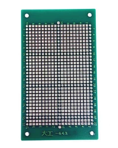 2pc FR4 PCB board Double side 大工-643 / KT1063D 105x60x1.6mm pitch= 2.54mm Taiwan - Picture 1 of 1