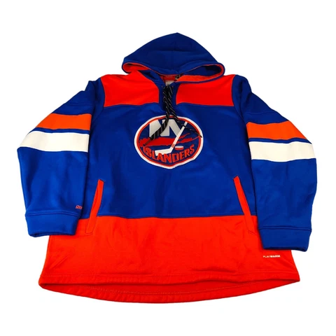 New York Islanders Hockey Reebok Faceoff Off Collection Men’s Hoodie Size XL Cover