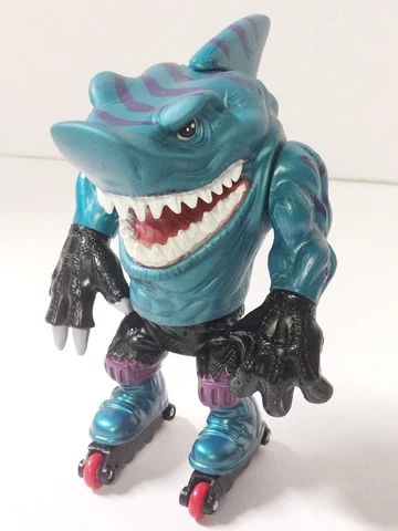 Vtg 1994 STREEX Street Sharks Action Figure Bobby Bolton Metallic Skin Blades 6" Cover