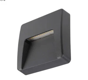Firstlight Golf 3W LED Resin Wall and Step Square Light Graphite 4000K. 8B - Picture 1 of 3