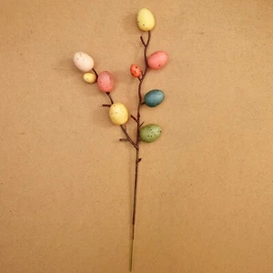 33cm Colorful Foam Eggs Easter Picks For Festival Home Flower Arrangement Vase - Picture 1 of 4