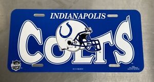 VINTAGE 1996 INDIANAPOLIS COLTS LICENSE PLATE CAR TAG