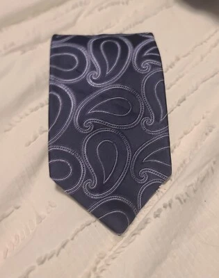 Corbata de cuello DKNY azul marino cachemir Foto 1 de 3