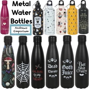 Tatuaje Metal Botella de Agua Colección de Tatuajes Calavera Corazón Salón Tornillo Bohemio - Imagen 1 de 6