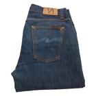 Nudie Lean Dean Jeans Skinny Stretch Blue Waist 29 Leg 30 W29 L30 Zip Fly (Q0724