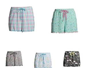 Secret Treasures Women's Varies Colors Sleep Drawstring Mid-Rise Relaxed Shorts - Picture 1 of 12