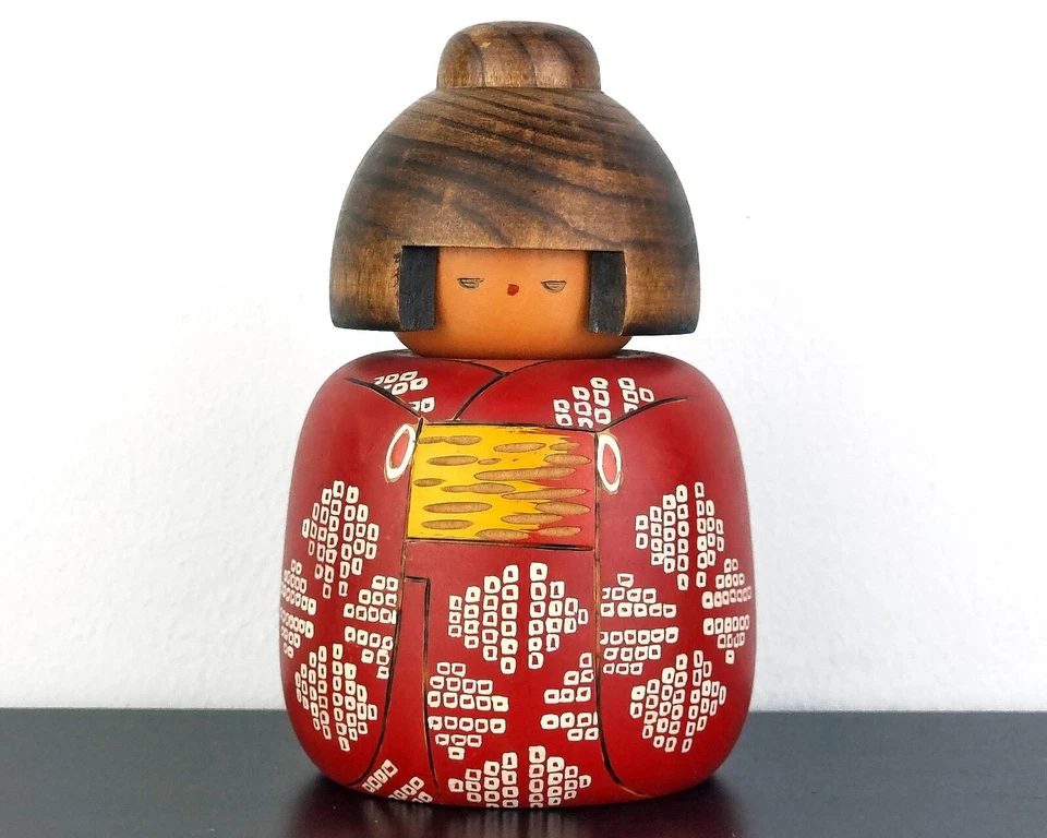 Muñeca Kokeshi única del Maestro Sekiguchi - 13,5 cm/5,3" Foto 1 de 4