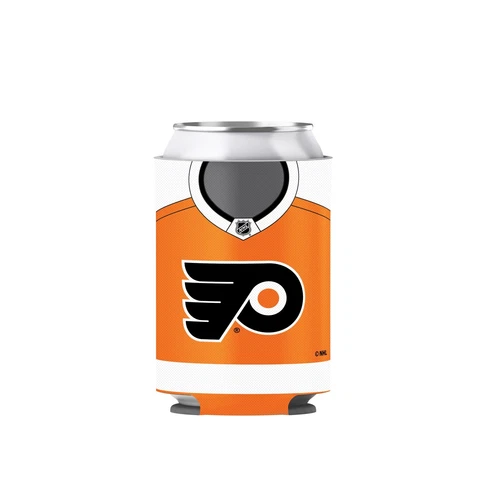 Philadelphia Flyers Primary Current Logo NHL Hockey Reversible Can Cooler - 1 Cover