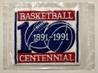Patch centenaire de basketball 1891-1991 scellé en usine - sorti par Hoops