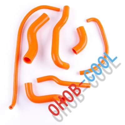 Silicone Radiator Water Hose Orange For 2007 - 2009 Honda Shadow Aero 750 VT750C - Image 1 of 4