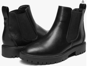 DREAM PAIRS Womens Chelsea Ankle Boots Low Chunky Block Heel Booties US SIZE 9.5 - Picture 1 of 5