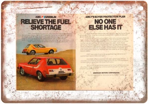 Vintage 1974 American Motors AMC Gremlin Time Ad Reproduktion Blechschild A11515 - Bild 1 von 2