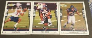 2005 Score Houston Texans Vernand Morency, Johnson, Mathis - 3 Rookie Cards