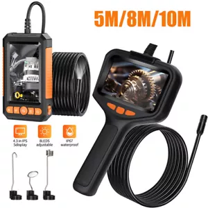 4.3''LCD ENDOSKOP INSPEKTIONKAMERA ROHRKAMERA KANALKAMERA ENDOSCOPE 8LED 5/8/10M - Bild 1 von 22