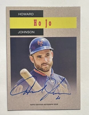 2024 Topps Archives Howard Johnson TV Westerns AUTO SP #58WA-HJ NY Mets “Ho Jo” - Image 1 of 2