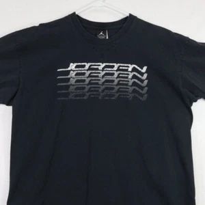 Camisa Air Jordan Hombre Grande Negra Gráfica Baloncesto - Imagen 1 de 7