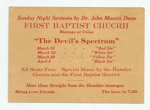 Dr John Martin Dean Sermone Domenica Notte Primo Battista Chiesa Pasadena Biglietto - Foto 1 di 2