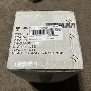 NEW Ceiling Light Fixture Slim White Pack 6 LED SMR61230K-6PK! QUALITY! NEW! - Picture 1 of 4
