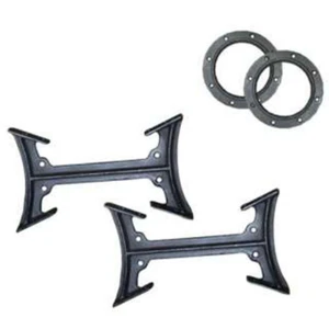 Double Barrel Stove Adapter Kit Cast Iron Steel Drum Wood Fire Camp Cabin NEW - Picture 1 of 2