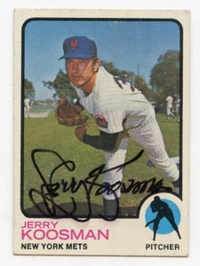 JERRY KOOSMAN signiert 1973 Topps #184 Mets garantiert authentisch KOA - Bild 1 von 1