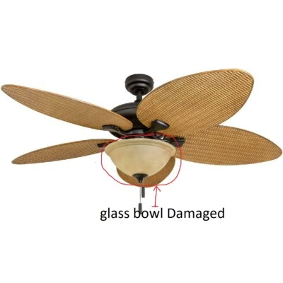 Honeywell Palm Valley 52-Inch Bronze Tropical LED Ceiling Fan # 50507-03   - Image 1 of 4