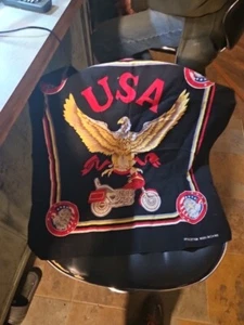 USA / Motorcycle / Eagle Bandana -- Handkerchief, Cotton & Polyester - Picture 1 of 1