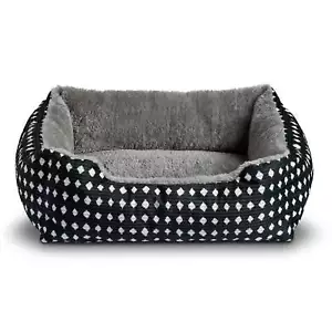 Vibrant Life Cuddler Small Dog or Cat Bed, Black 19" x 15" - Picture 1 of 6
