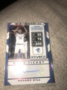 2020 Contenders Draft Picks-Prospect Ticket AUTO-Romaro Gill #104 Seton Hall
