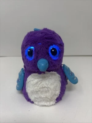 HATCHIMALS ФИОЛЕТОВЫЙ И БЕЛЫЙ СИНИЙ СОВА РАБОТАЕТ СПИН МАСТЕР DRAGGLE ИНТЕРАКТИВНЫЙ - Изображение 1 из 4