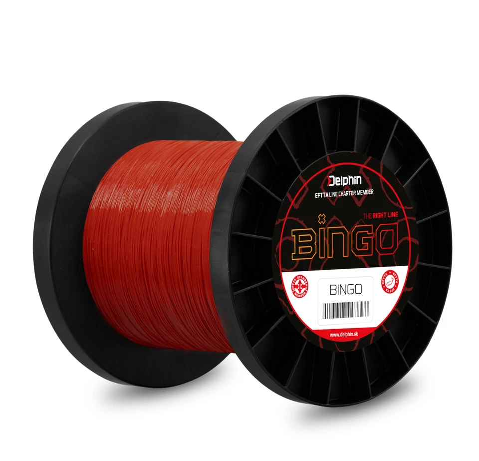 DELPHIN BINGO, Linea da pesca per carpe monofilamento, Opaco / Rosso Scuro - Immagine 1 di 1