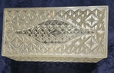 De colección Trelawney 1963 Acrílico Atomic Starburst MCM • Caja de pañuelos corte diamante Foto 1 de 4