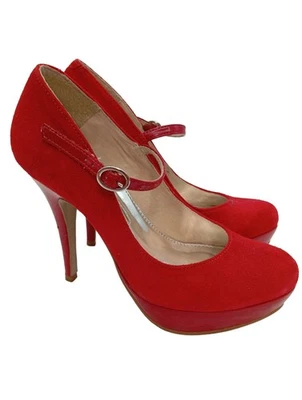 BUFFALO LONDON Zapato Tacón Mujeres Tacones Talla EU 36 rojo-rosa look casual - Imagen 1 de 4