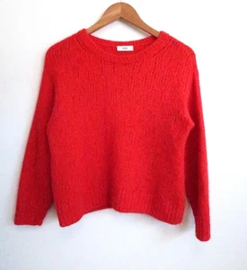 CLOSED Ethical Mohair Alpaca Blend Red Crop Sweater Jumper Farfetch M $395 - Picture 1 of 9