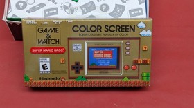 Nintendo Game and Watch Super Mario Bros Color Screen Handheld Video Game SEALED