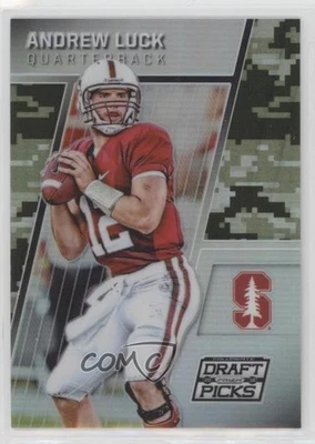 Panini Prizm Collegiate Draft Picks 2016 camuflaje Prizm 86/199 Andrew Luck #8 Foto 1 de 3