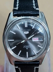 Vintage Seiko/Seiko 5 6119 21J SS Automatic Japan Mens Watch - Picture 1 of 15